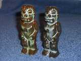 Tiki God shakers glazed prairie green and woodland moss