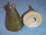 Teepee shakers glazed prairie green